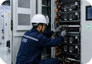 Battery storage maintenance technician