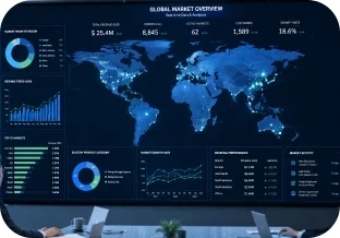 Global energy market data dashboard