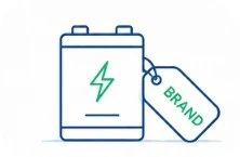 Private label battery brand illustration