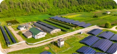 Agricultural site with solar generation