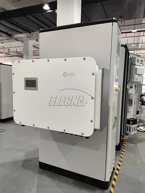 Energy storage cabinet with side-mounted electrical equipment and its display