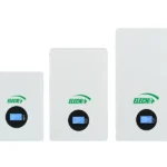 Three ELECNO ELE wall-mounted batteries in different enclosure sizes