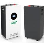 ELECNO 16kWh floor-standing LiFePO4 battery front and rear views
