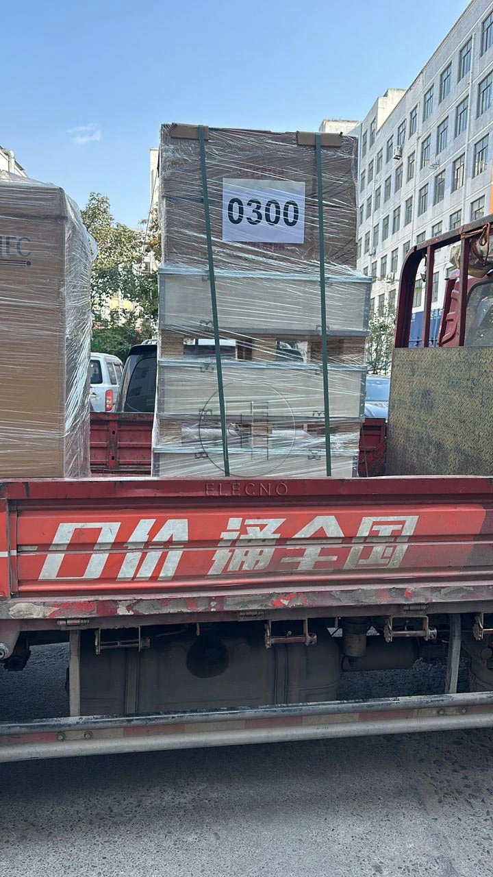 Protective equipment cases positioned on a truck bed in the supplied Kyrgyzstan shipment photographs