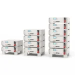 ELECNO 51.2V rack-mount battery modules in stacked configurations for home energy storage
