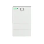 ELECNO stacked LiFePO4 battery with top control display for 5.12–30.72kWh energy storage