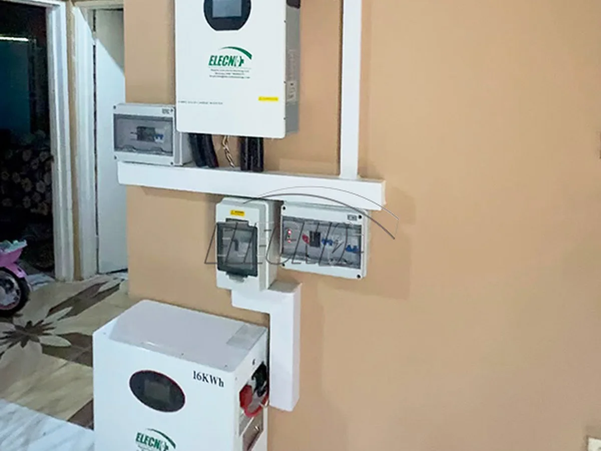 16kWh battery and 7.2kW split-phase inverter system at a Jamaica home