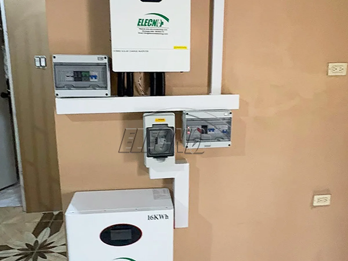 Complete 16kWh battery and 7.2kW inverter installation for a 6.25kWp Jamaica solar project
