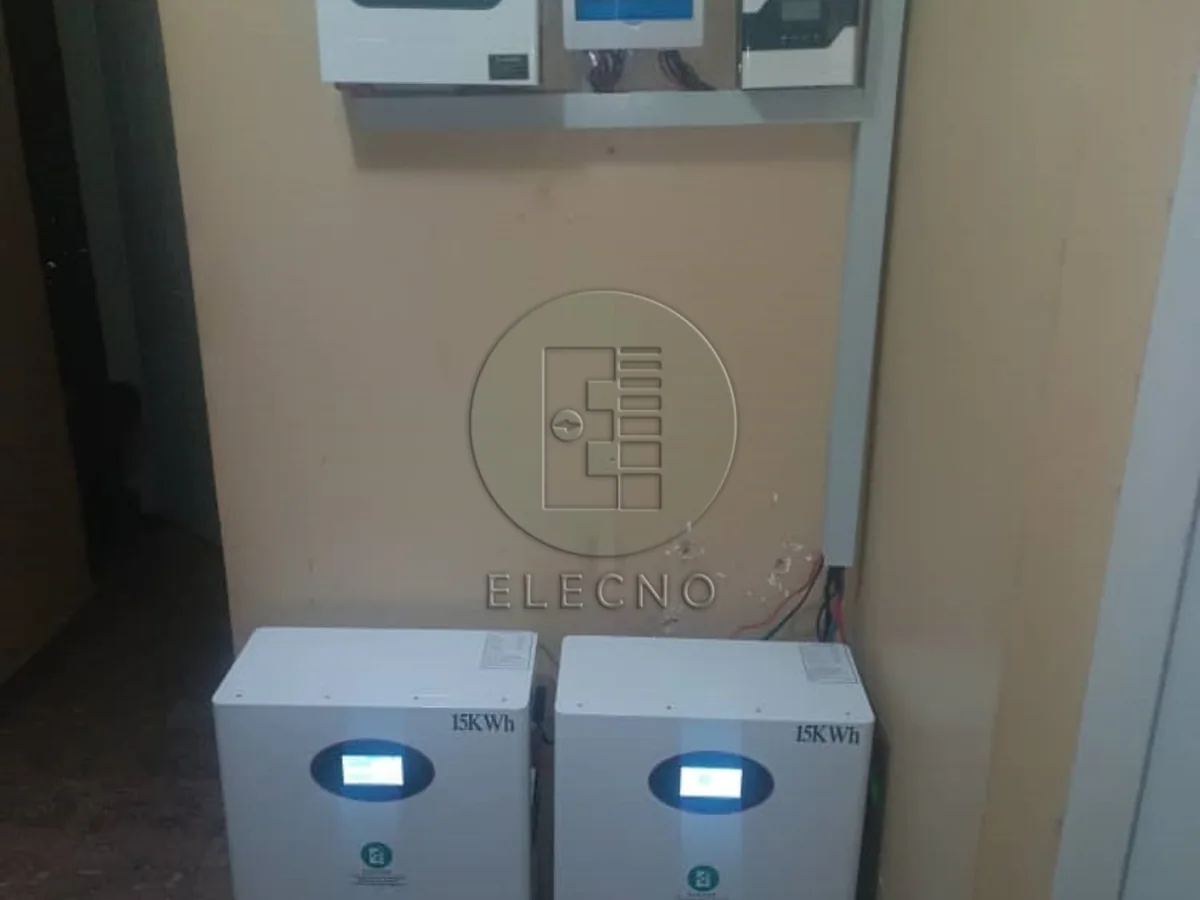 Powered 15kWh dual-battery backup system installed at a home in Nigeria